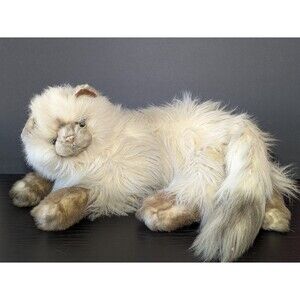VTG Russ Berrie Yomiko Realistic Himalayan Cat Kitten Green Eyes Korea